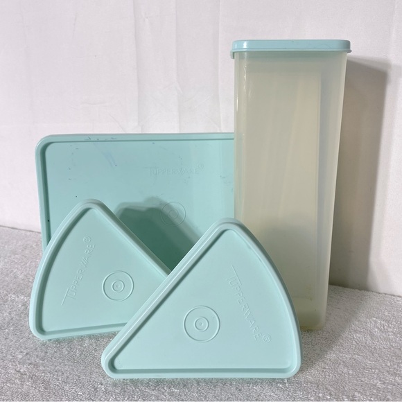 Tupperware Light Blue & Transparent Container Set 9pc - Picture 1 of 16